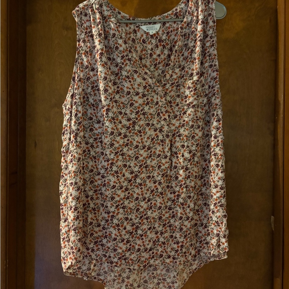 Market & Spruce Multicolor Floral Tank Top